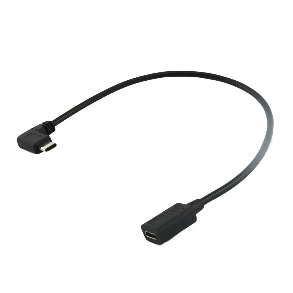 0,3 Metri Reversibilă Design de Tip C USB 3.1 de 90 de grade Male la USB-C de sex Feminin Extensie Cablu de Date Extender Cablu Imagine 2 