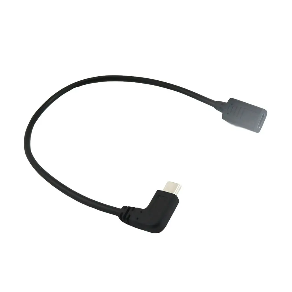 0,3 Metri Reversibilă Design de Tip C USB 3.1 de 90 de grade Male la USB-C de sex Feminin Extensie Cablu de Date Extender Cablu Imagine 4 