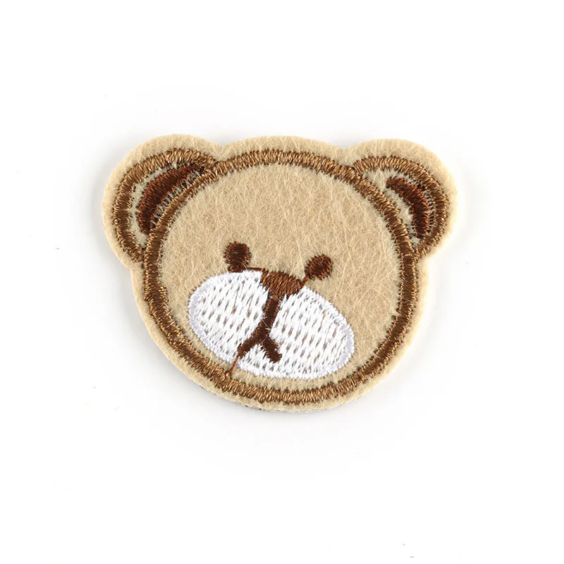 100buc/lot de Animale Mici Broderie Patch-uri Drăguț Urs Îmbrăcăminte pentru Copii Decorare Accesorii de Cusut Ambarcațiuni Diy Fier de Căldură Aplicatiile