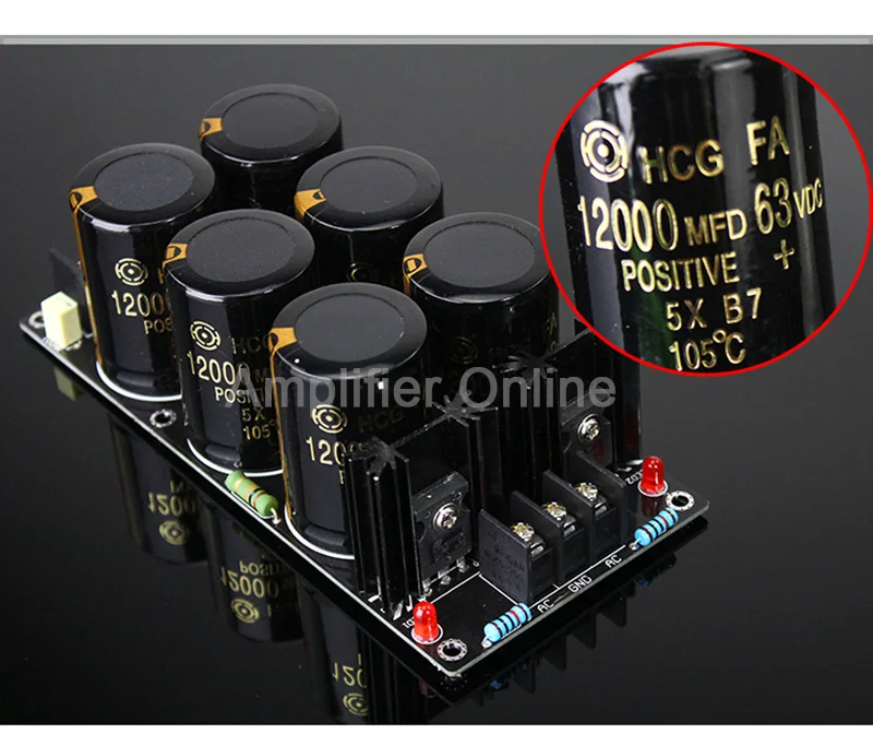 1BUC 12000UF 63V Amplificator Redresor Filtru de Bord de Alimentare High Power Schottky Redresor Filtru Puterea Bord Pentru AMP AP76