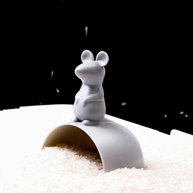2 buc de Bucătărie din material Plastic Mouse-ul Forma de Orez de Măsurare Ceașcă de Apă Lingura de Cereale de Orez Lopata Scoop Creative Acasă Gadget-uri de Bucătărie Instrumente Imagine 1 