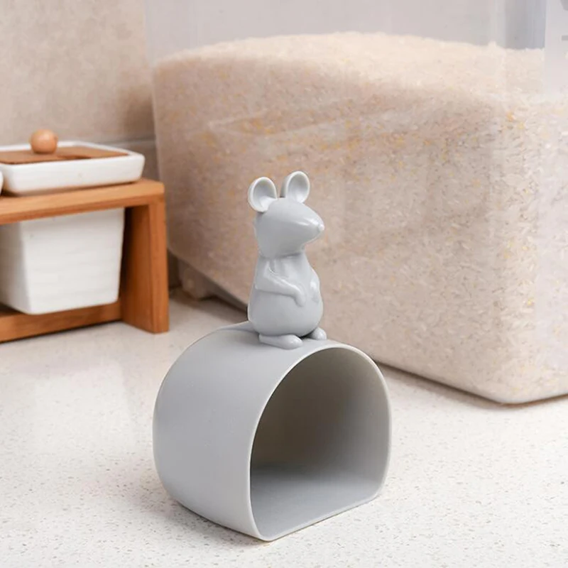 2 buc de Bucătărie din material Plastic Mouse-ul Forma de Orez de Măsurare Ceașcă de Apă Lingura de Cereale de Orez Lopata Scoop Creative Acasă Gadget-uri de Bucătărie Instrumente Imagine 2 