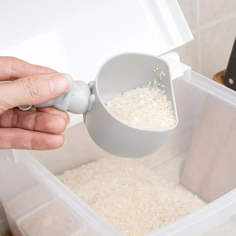 2 buc de Bucătărie din material Plastic Mouse-ul Forma de Orez de Măsurare Ceașcă de Apă Lingura de Cereale de Orez Lopata Scoop Creative Acasă Gadget-uri de Bucătărie Instrumente Imagine 5 