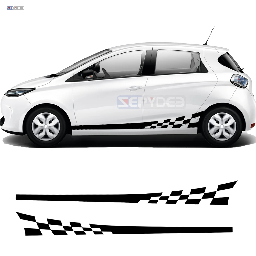 2 buc Laterale Auto Fusta Sticker Carouri Vinil Decal Pentru Renault Scenic Laguna Zoe Koleos Megane Clio, Captur Cadjar Accesorii Auto