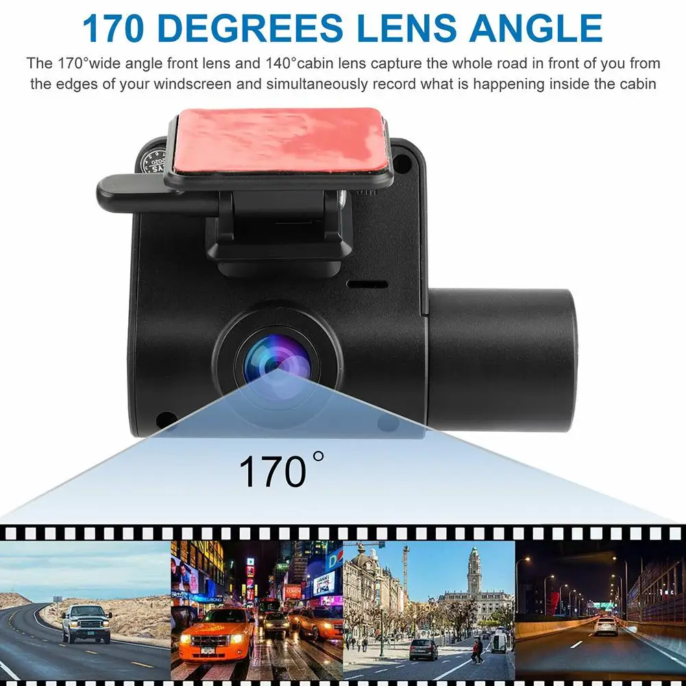 2-inch Auto DVR Dual-obiectiv de Conducere Recorder 1080p Fata de Masina HD Night Vision Track Gps Opțional Dash Cam