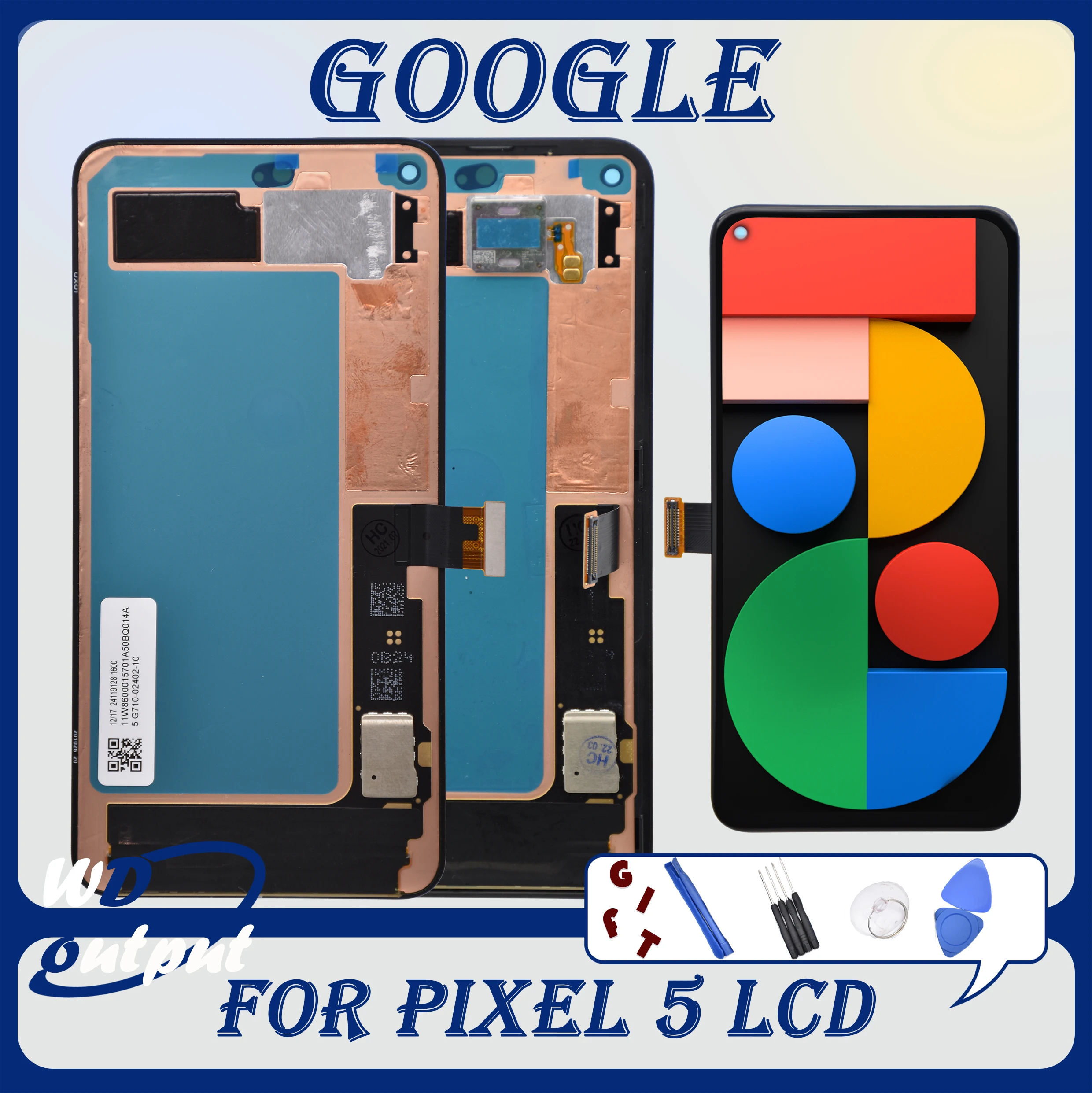 AMOLED pentru Google Pixel 5 Display LCD Touch Screen Touch Digitalizate de Asamblare Pentru Google Pixel 5GD1YQ, GTT9Q Inlocuire LCD