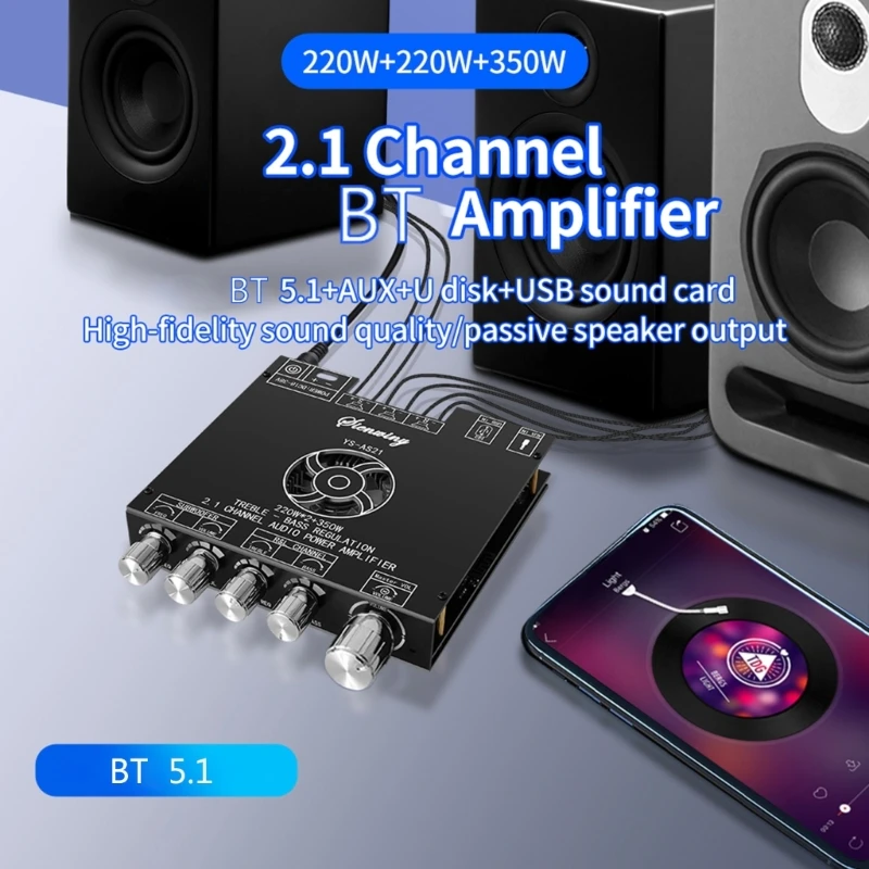 Amplificator de putere Modulul TPA3255 220WX2+350W Ridicat Reglare Bass Amplificator Imagine 1 