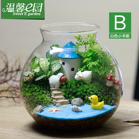 E confortabil grădină moss sticla micro ecologia peisajului Totoro Hayao Miyazaki serie de cadou creativ plante