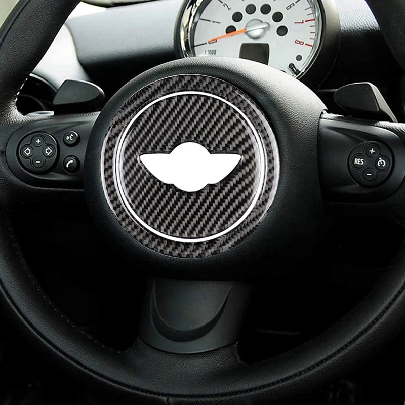 Fibra de Carbon Capac Volan Autocolant pentru Mini Cooper R55 R56 R Serie Accesorii