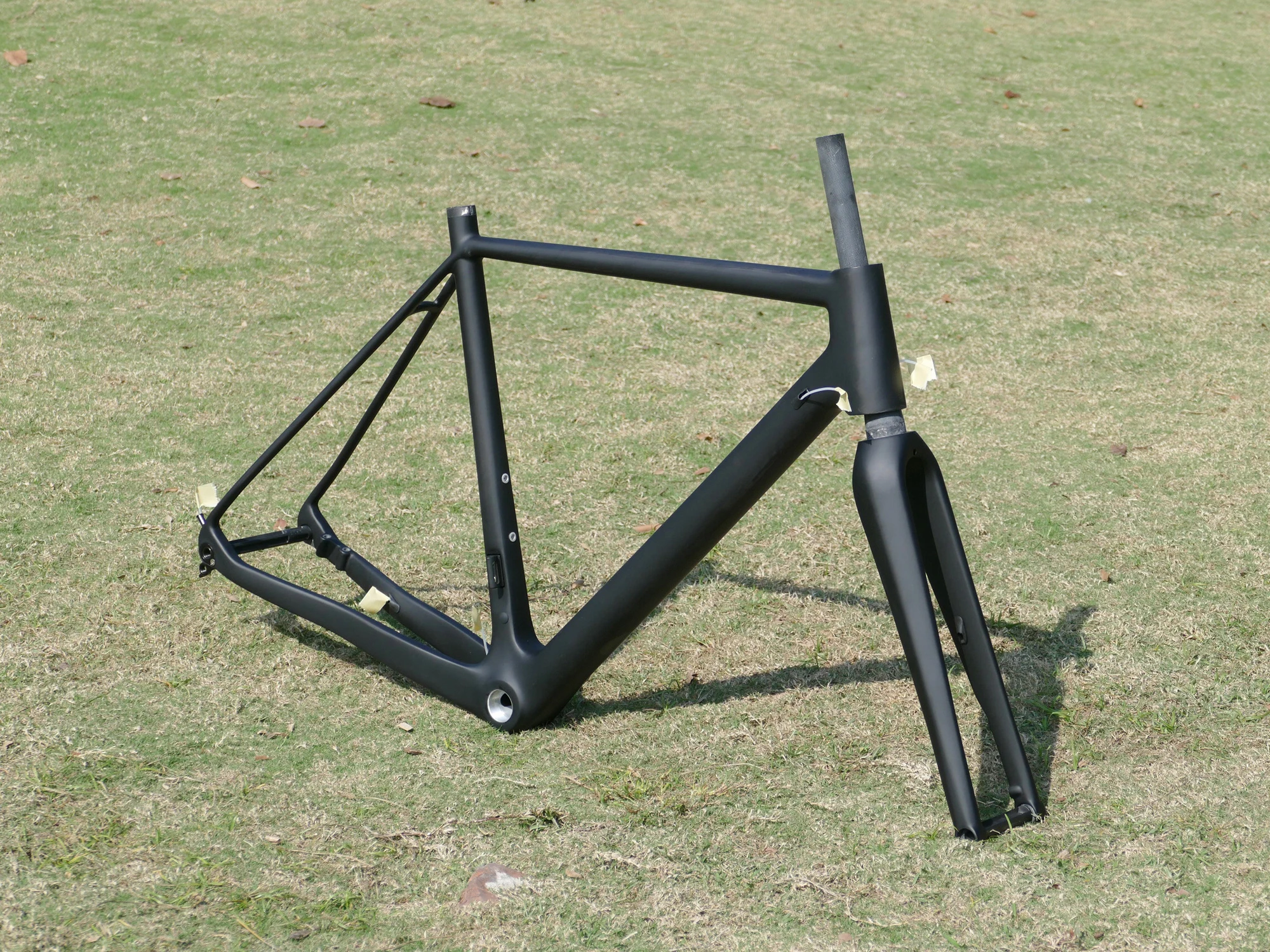 Full Carbon Toray UD Matt CycloCross Racing Disc de Frână Biciclete Cyclocross Biciclete Cadru Thru Axle 12 * 142mm & Furculita 12 * 100m