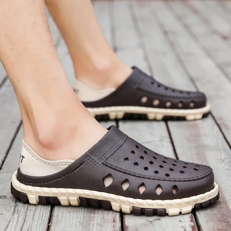 Gol Afară Antialunecare pentru Bărbați Papuci de casă Wearproof rezistent la apa Bărbați Plaja Pantofi Casual Pantofi pentru Bărbați Pantofi Outdoor pentru Bărbați Sandale