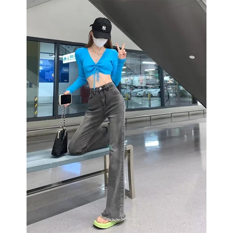 ILARES Haine de sex Feminin coreeană de Moda Pantaloni Femei Pantaloni Jeans Femei Y2k Haine de Epocă Blugi Largi Femeie de Talie Mare Streetwear