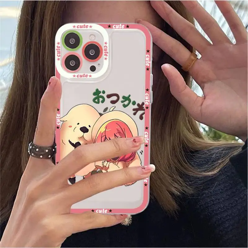 Kawaii Anya SPION X FAMILIEI Anime Telefon Caz pentru iPhone 11 12 13 Mini Pro Max 14 Pro Max Cazul shell