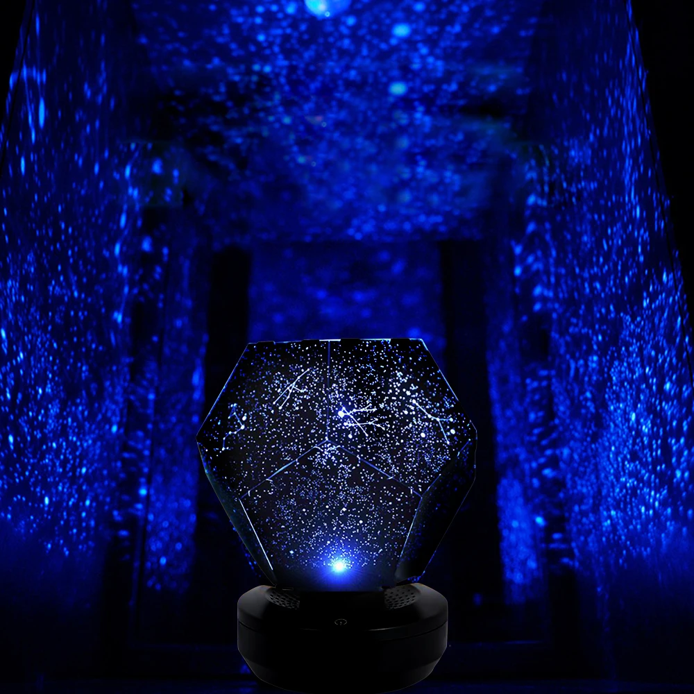 LED Lampa de Proiecție 3 culoare de Conversie de Rotație a Juca Cerul Înstelat de Proiecție, Lumini Dormitor Stele Romantic Înstelat Lumini Taxa Imagine 4 