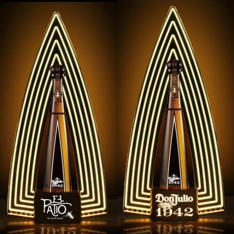 LED Reîncărcabilă 1942 DON JULIO LED Neon Semn Sampanie Sticla de Vin Glorifier Display VIP Prezentator pentru Night Club Lounge Bar