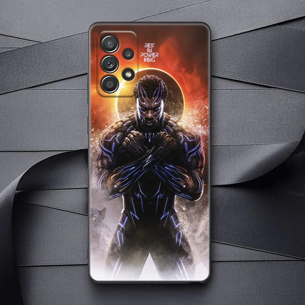 Marvel Black Panther Caz de Telefon pentru Samsung Galaxy A52 A53 A73 A72 A71 A32 A33 A51 A42 A13 A91 Cazuri Silicon Funda Acoperi Marvel Imagine 0 