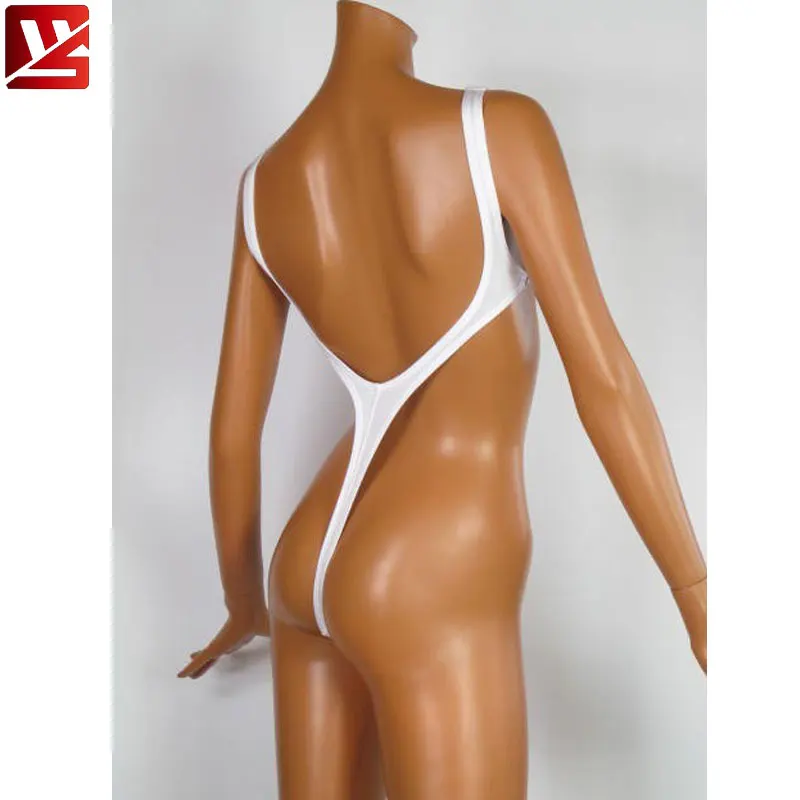 MEISE Mare Tăiat Backless Body Lycra Lucios-O singură Bucată de Costume de baie Tanga Hot Shaper Jos Poarte Lenjerie Erotica F43