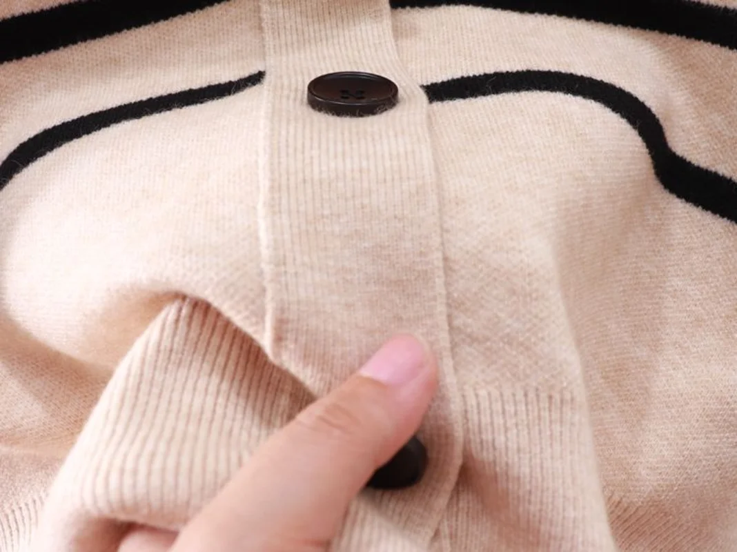Moda Coreeană Stil Pulover Cardigan Femei Tricotate Culturilor Topuri Sexy V-Neck Striped Jersey Casual Haine Elegante, Haine De Sex Feminin Imagine 3 