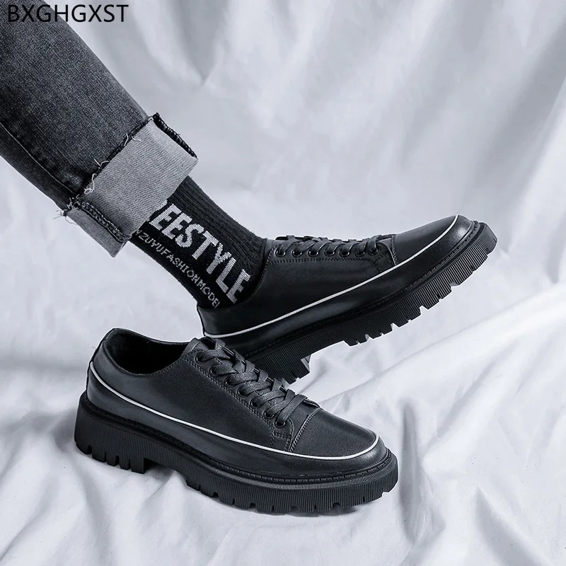 Negru Business Casual Pantofi pentru Bărbați de Lux de Designer, Pantofi de Piele pentru Barbati 2022 Platforma Rochie Pantofi de Mens de Moda Sapato Masculino