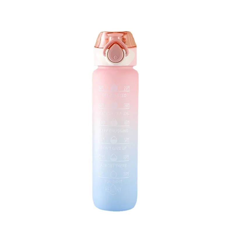 Spray de culoare din Plastic Cana de Apa de Sport în aer liber Portabil Portabil Spațiu Cupa 1000ml Saritura cu Scară Fierbător Imagine 4 