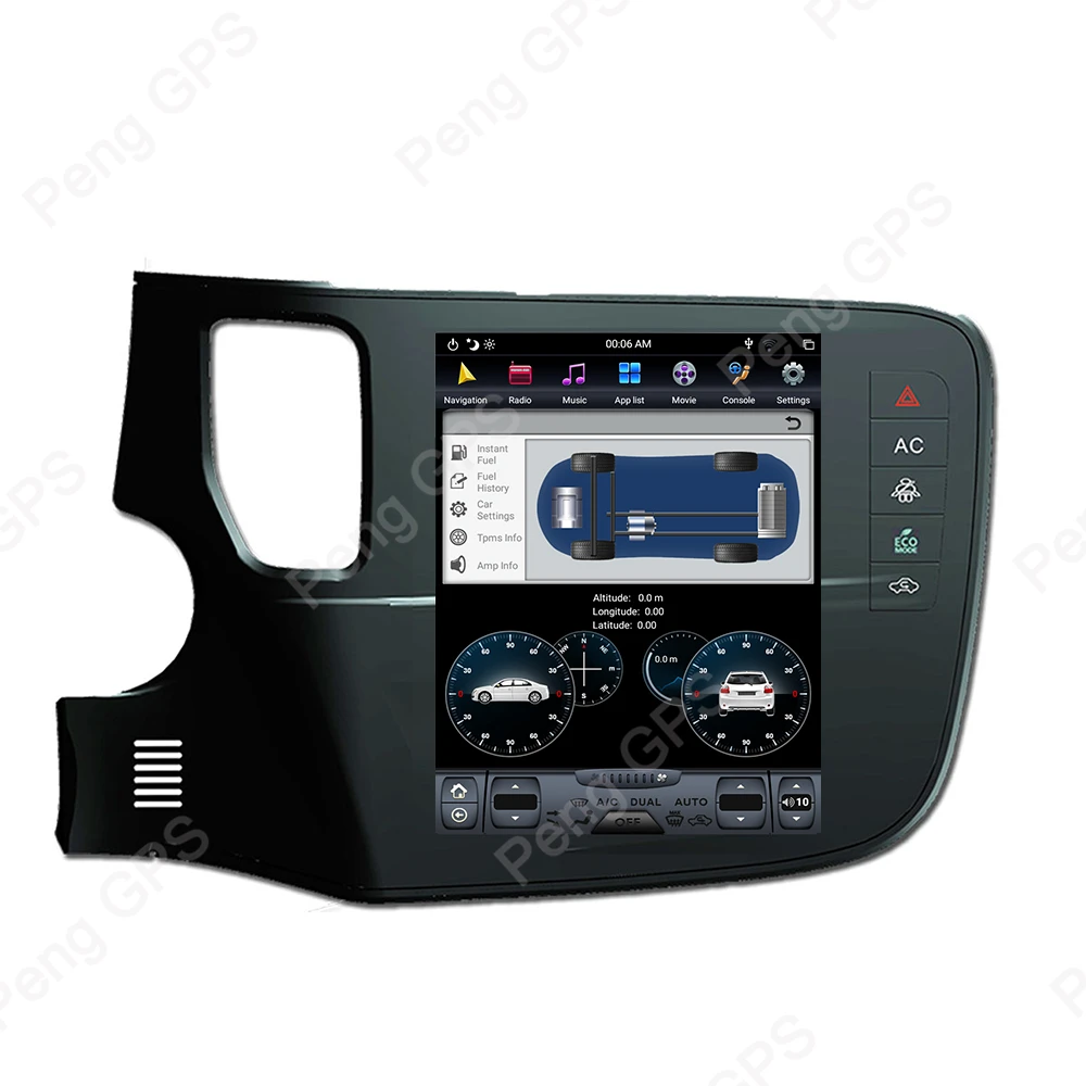 Stereo auto Unitatii pentru Mitsubishi Outlander+ Audio DVD Player, Navigatie GPS 1920*1080 4K Tesla 6 Core Android 9.0
