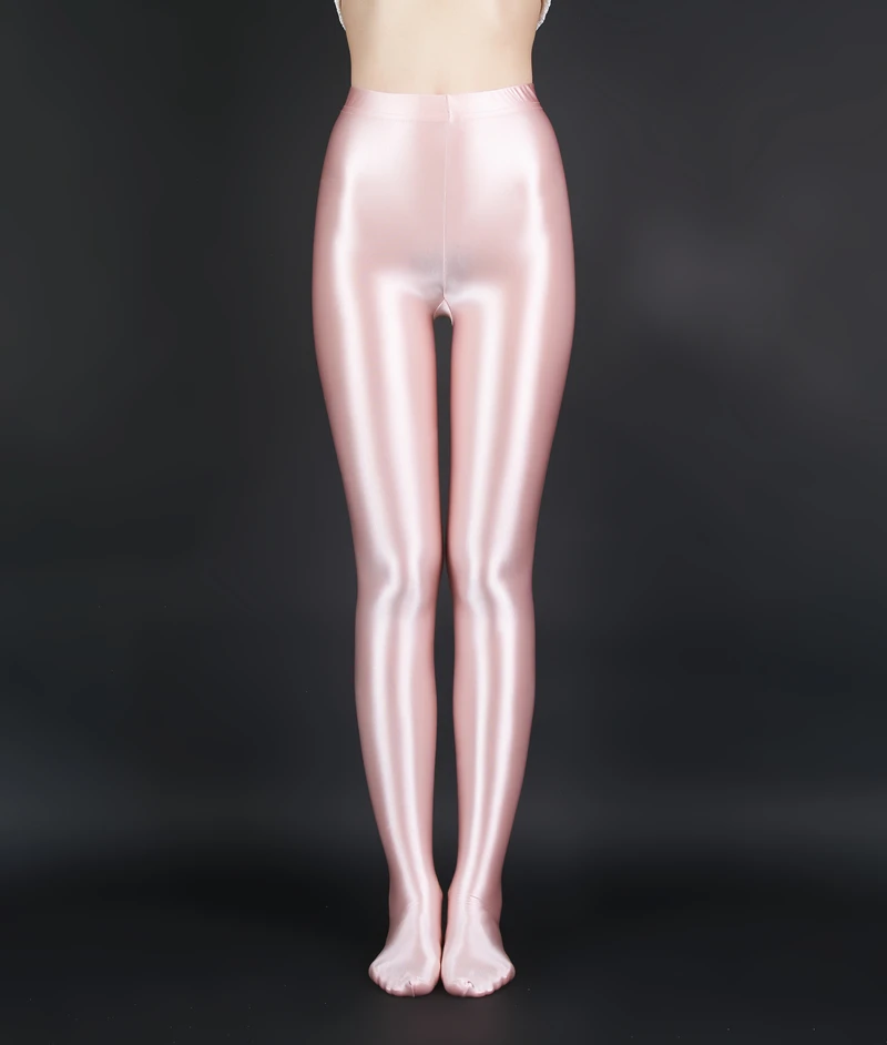 XCKNY Femei solide de culoare colanti material Satinat moda sexy proiectare de talie Mare pentru Femei dresuri sexy în ciorapi design Imagine 3 