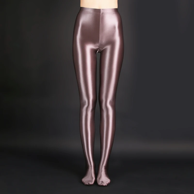 XCKNY Femei solide de culoare colanti material Satinat moda sexy proiectare de talie Mare pentru Femei dresuri sexy în ciorapi design Imagine 4 