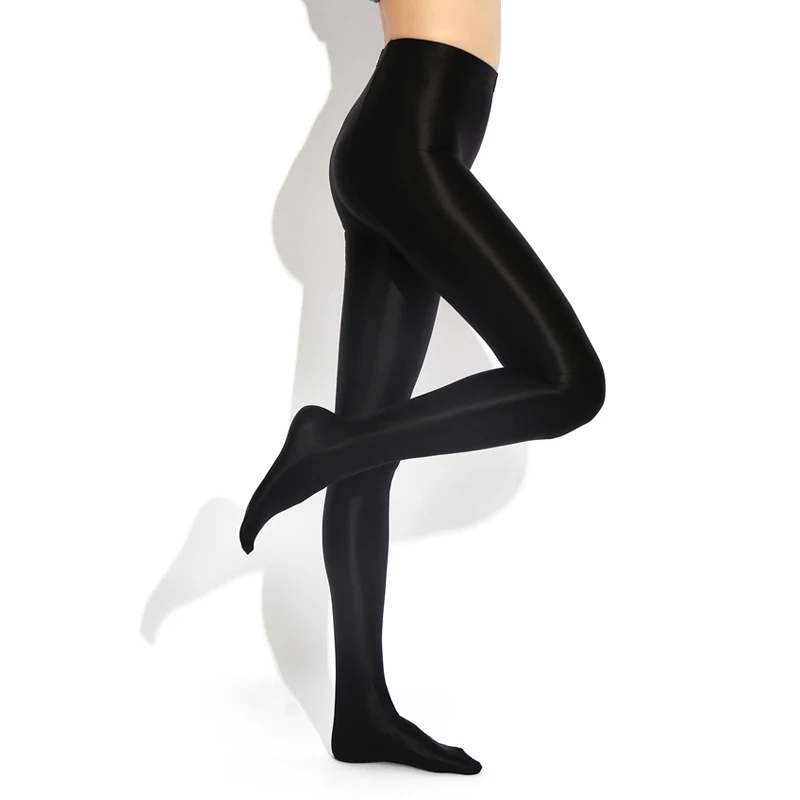 XCKNY Femei solide de culoare colanti material Satinat moda sexy proiectare de talie Mare pentru Femei dresuri sexy în ciorapi design Imagine 5 